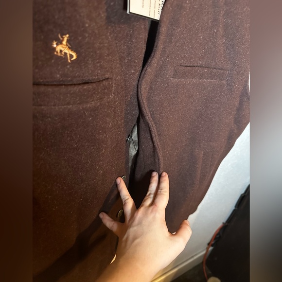 New Wyoming Traders Brown Wool Vest - Picture 2 of 6